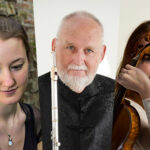 Christian Plouvier (flute), Nina Poskin (viola) & Mathilde Wauters (harp)